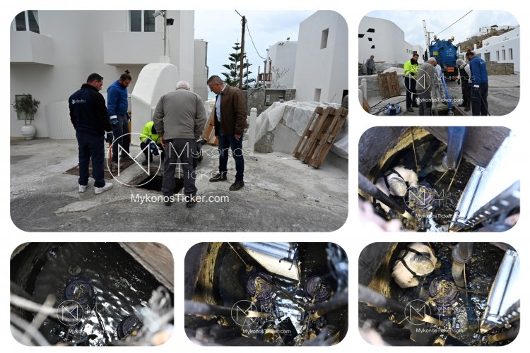 Προληπτικός έλεγχος και ολιστικός καθαρισμός του αντλιοστασίου λυμάτων στον Πλατύ Γιαλό [Εικόνες - Video]