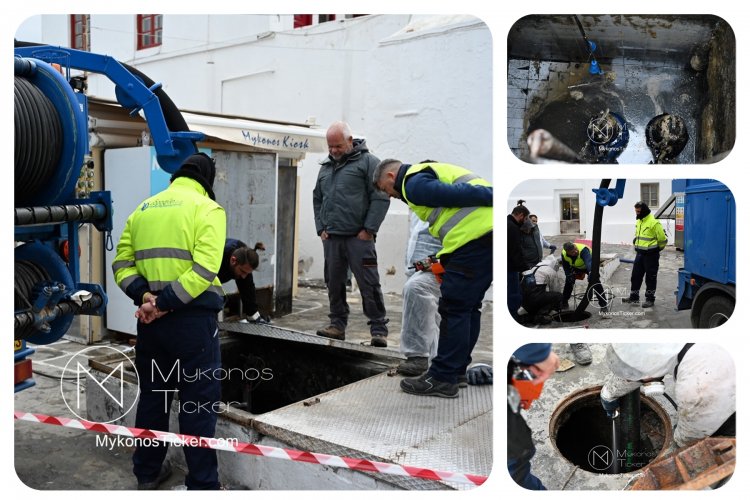 Προληπτικός έλεγχος και ολιστικός καθαρισμός του αντλιοστασίου και των φρεατίων λυμάτων στην Πλατεία Καραολή Δημητρίου [Εικόνες & Video]