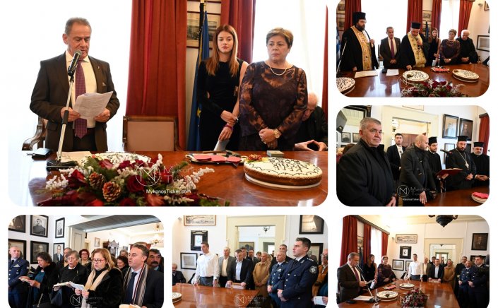 Xpήστος Bερώνης: Eχω μία και μόνο φιλοδοξία, να υπηρετήσω τη Μύκονο και να φανώ αντάξιος των προσδοκιών και της εμπιστοσύνη σας [Εικόνες & Videos]