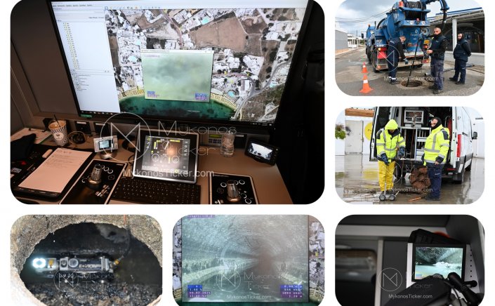 Ρομποτική αποτύπωση, εντοπισμός βλαβών και διαρροών στους αγωγούς του δικτύου αποχέτευσης στο Ορνό [Εικόνες & video]