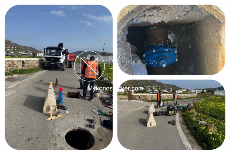 Σε εξέλιξη οι εργασίες τοποθέτησης της δικλείδας διανομής (Βάνα) και της βαλβίδας εξαέρωσης