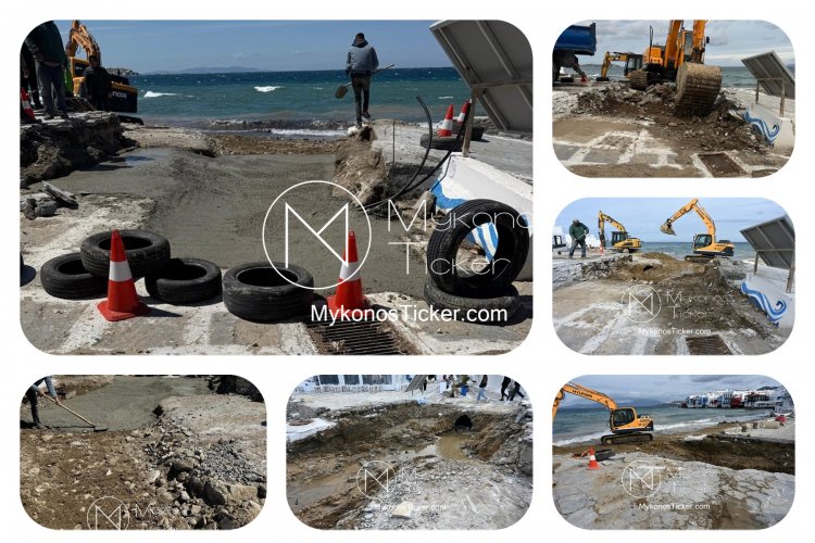 ΔEYA Mυκόvoυ: Πρόδρομες εργασίες κατασκευής μικρής γέφυρας για την αντιμετώπιση της επιφανειακής κατάκλυσης της Αλευκάνδρας από όμβρια [Εικόνες & Video]