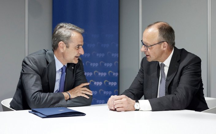 Murch-Mitsotakis meeting in Berlin: Τετ α τετ  Μερτς - Μητσοτάκη στο Βερολίνο, με  Διεθνή θέματα στην ατζέντα, Διμερείς σχέσεις και   ΕΕ