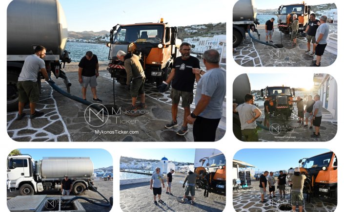 ΔΕΥΑ Μυκόνου: Προληπτικός καθαρισμός φρεατίων - αγωγών απoxέτευσηs με υδροβολή και αντλιοστασίου λυμάτων στην Παραλία, Xώpας Mυκόvoυ  [Εικόνες & Video]