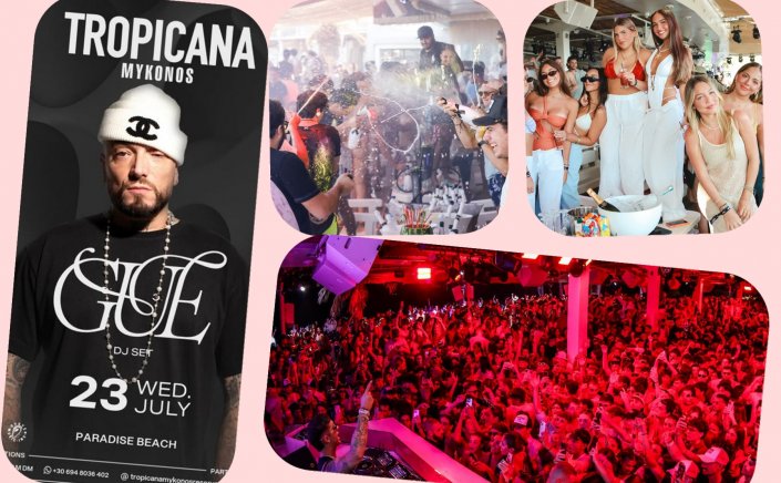 Tropicana Mykonos Party: Guè Dj Set on the decks of Tropicana, Wednesday,  23rd July 2025. Are you ready to live the experience? [pics & vids]