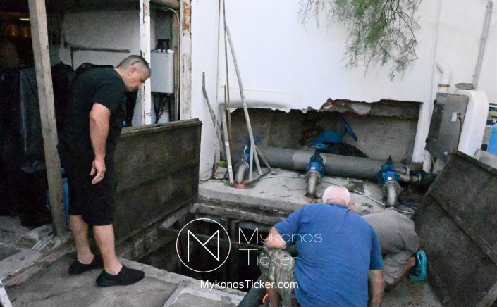 ΔΕΥΑ Μυκόνου: Προγραμματισμένες εργασίες καθαρισμού και συντήρησης του Κεντρικού αντλιοστασίου συλλογής και μεταφοράς λυμάτων στην Αλευκάνδρα