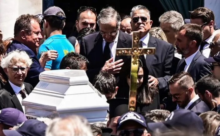Funeral held for Lena Samaras, daughter of former Greek prime minister