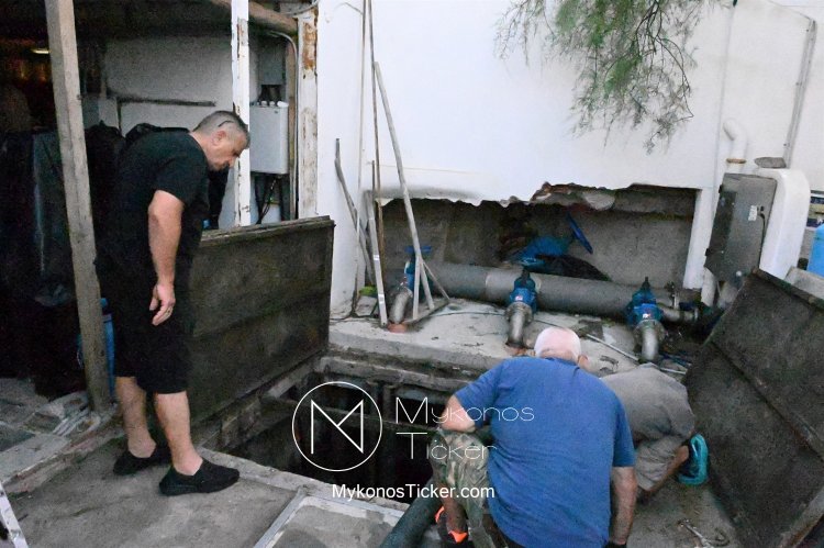 ΔΕΥΑ Μυκόνου: Προγραμματισμένες εργασίες καθαρισμού και συντήρησης του Κεντρικού αντλιοστασίου συλλογής και μεταφοράς λυμάτων στην Αλευκάνδρα