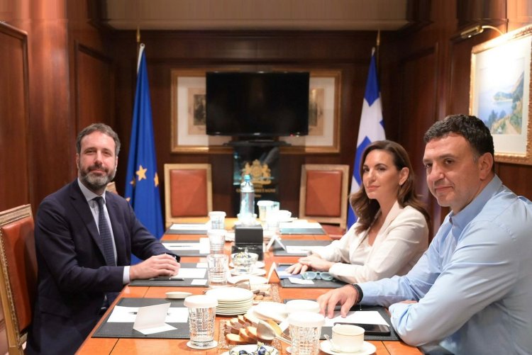 Συνάντηση Κικίλια και Κεφαλογιάννη με τον Αντιπρόεδρο Κυβερνητικών Υποθέσεων του Royal Caribbean Group