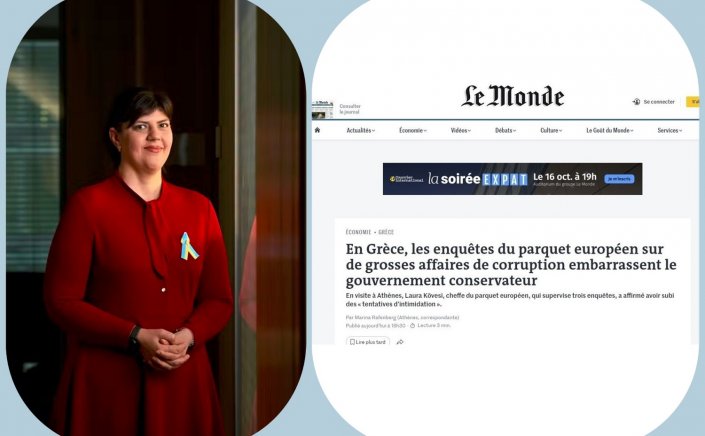 European Chief Prosecutor Kövesi: Η Ευρωπαϊκή Εισαγγελία ερευνά υποθέσεις διαφθοράς και φέρνει σε δύσκολη θέση την συντηρητική ελληνική κυβέρνηση [Le Monde]