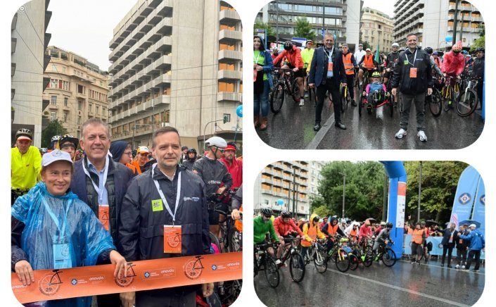 Alternate Sports Min Vroutsis: Μαζί με τον Δήμαρχο Αθηναίων, Χάρη Δούκα, δώσαμε την εκκίνηση στη μεγάλη ποδηλατική γιορτή της πόλης!