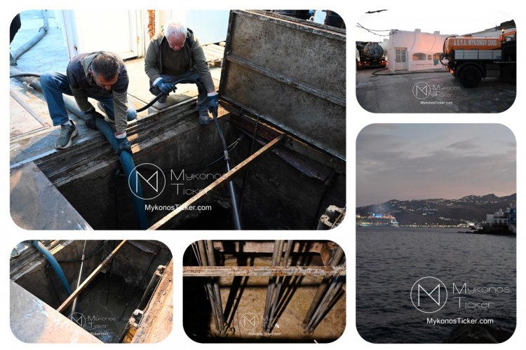 ΔEYA Mυκόvoυ: Προγραμματισμένες εργασίες καθαρισμού και συντήρησης του Κεντρικού αντλιοστασίου συλλογής και μεταφοράς λυμάτων στην Αλευκάνδρα [Εικόνες & Video]