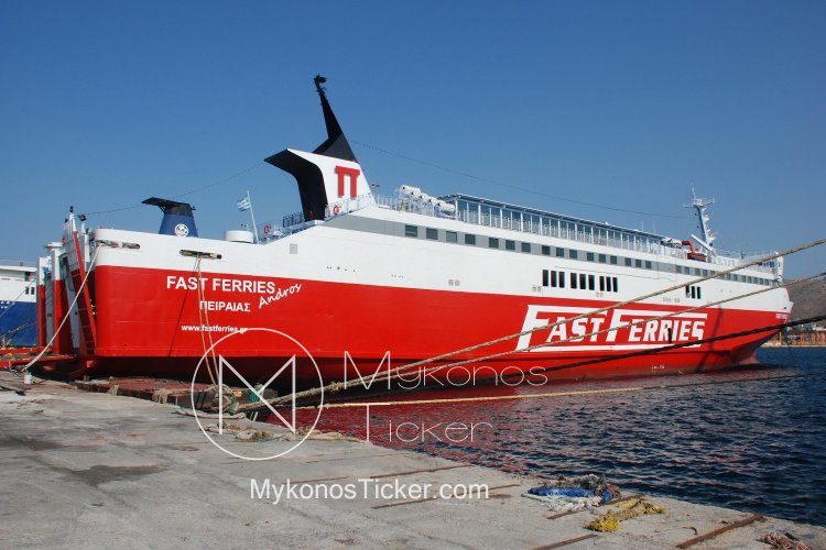 Ferry Routes: Το Fast Ferries Andros από 7/1 θα εκτελεί τη γραμμή Πειραιάς - Σύρος - Τήνος - Μύκονος, για λογαριασμό της Attica Group [Δείτε το πρόγραμμα]