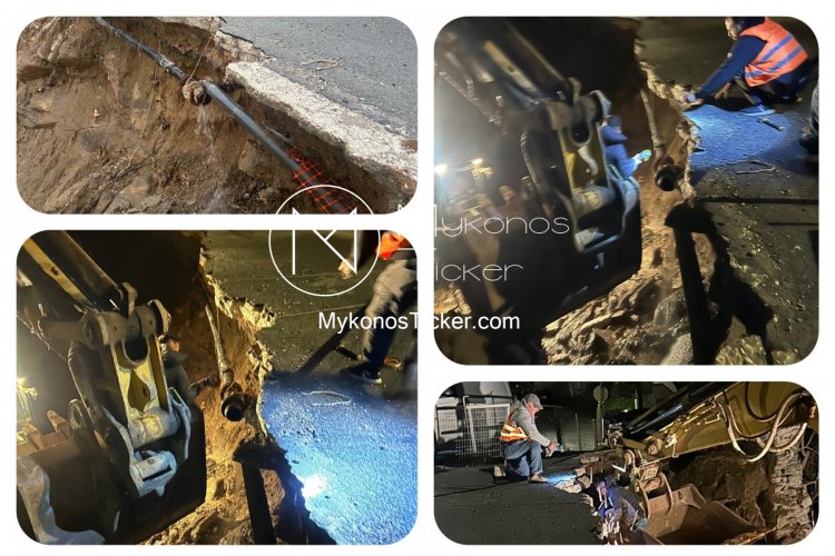 ΔΕΥΑ Μυκόνου: Oλιγόωρη διακοπή υδροδότησης σε Άγιο Στέφανο, Χουλάκια, και Φανάρι λόγω κατολίσθησης