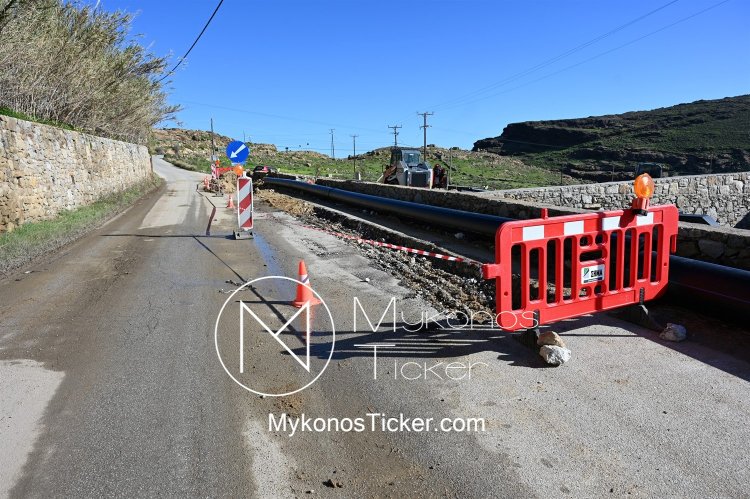 Διακοπή υδροδότησης σε Φράγμα Μαραθίου και Πάνορμο λόγω εργασιών στον νέο αγωγό σύνδεσης του Φράγματος με το Διυλιστήριο Αγίας Σοφίας